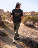 Tentree Mens Regenerative Lake Life Portal T-Shirt - Graphite Clay
