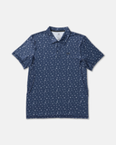 RVCA Mens Sport Vent Polo - Moody Blue