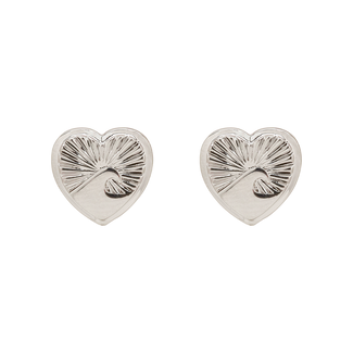 Pura Vida Love Tide Stud Earrings ~ Silver