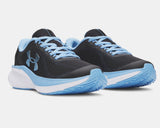Under Armour Girls' PS  UA Chase Running Shoes - Black / White / Horizon Blue - 002