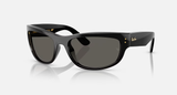 Ray-Ban Mega Balorama Sunglasses - Polished Black W/ Ultra Black