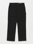 Volcom Mens Workwear Caliper Relaxed Work Pants - Black