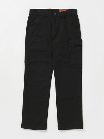 Volcom Mens Workwear Caliper Relaxed Work Pants - Black