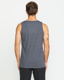 Volcom Mens Solid Heather Tank - Dark Black Heather