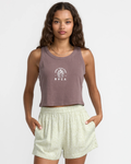 RVCA Womens Flow Tank - Coffee Bean
