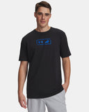 Under Armour Men's UA x BlacktipH Fish Logo Tee - Black / Blue Strike - 001