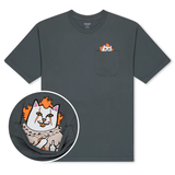 Ripndip It's Nerm Lord Nermal Pocket Tee - Charcoal