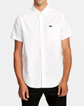 RVCA Mens That'll Do Stretch Short Sleeve Shirt - White