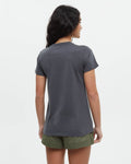 Tentree Women's Emerald Edge Portal Shortsleeve T-Shirt - Graphite Rhapsody