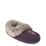 Manitobah Women's Tipi Suede Moccasin - Plum