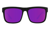 Spy Discord Sunglasses - Slayco Black Matte Viper - Happy Bronze Purple Spectra