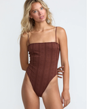 RVCA Womens Sweetness Tubular One Piece - Mocha