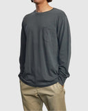 RVCA Mens PTC Pigment Long Sleeve - Pirate Black