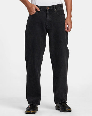 RVCA Mens Americana Dayshift Relaxed Fit Jeans