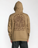 RVCA Mens Palm Grove Hoodie - Coyote