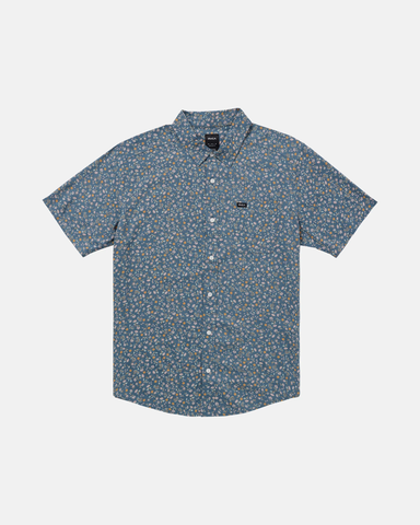 RVCA Mens Compact SS Shirt - Vintage Navy