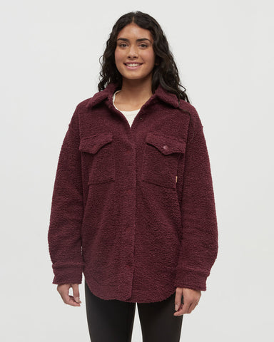 Tentree Womens Sunday Jacket - Deep Burgundy