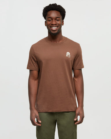 Tentree Mens Summit T-Shirt - Clove Vintage / White
