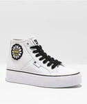 DC Womens Manual Hi Platform High-Top Shoes - White/Flower