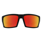 Spy Rebar Sunglasses - Matte Black - Happy Bronze with Red Mirror + ANSI
