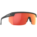 Spy Super Flynn Sunglasses - Translucent Matte Black - HD Plus Green with Orange Spectra Mirror + ANSI