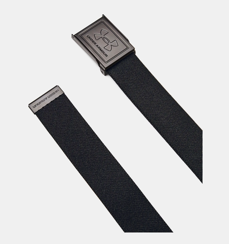 Under Armour Men's UA Drive Stretch Webbing Belt - Black / Castlerock - 001