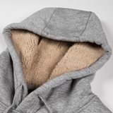 RDS Mens Faux Fur Lining Hoodie - Athletic Heather