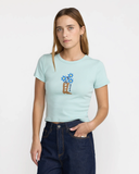 RVCA Women's Sow Baby Tee - Icy