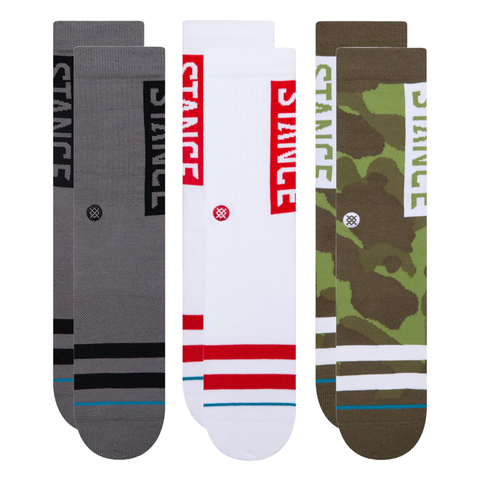 Stance OG Crew Socks 3 Pack - Camo