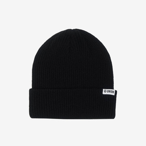 Union Low Cuff Beanie - Black