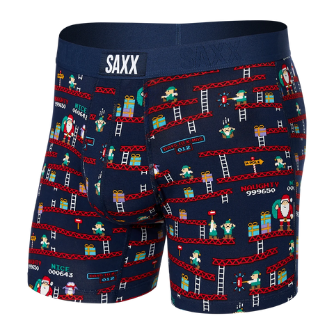 Saxx Vibe Underwear - Santa's Workshop- Navy