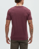 Tentree Mens TreeBlend Baker T-Shirt - Rosewood Fleck