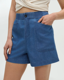 Tentree Women's Organic Cotton Denim Cascades Shorts - Mid Wash