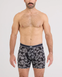 Saxx Daytripper Underwear - Tropical Tattoo - Black