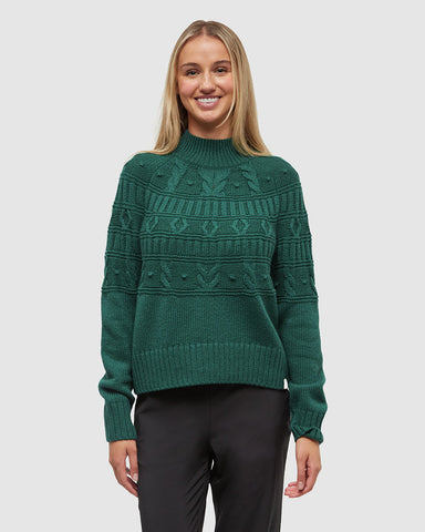 Tentree Women's Colson Sweater - Forest Pine Heather