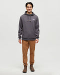 Tentree Mens Slack Country Hoodie - Graphite Vintage White