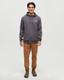 Tentree Mens Slack Country Hoodie - Graphite Vintage White