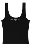 Huha Women's Sporty Crop Tank Mineral Tops - Black