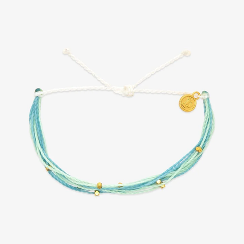 Pura Vida Half and Half Golf Malibu Bracelet ~ Winterfresh / Light Blue