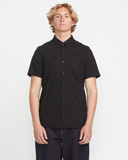 Volcom Mens Everett Oxford Short Sleeve Button Up Shirt - New Black