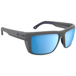 Spy Overhaul XL Sunglasses - Matte Gray - Happy Boost Polar Ice Blue Mirror + ANSI