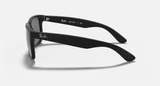 Ray-Ban Justin Sunglasses - Rubber Black W/ Grey Mirror Silver