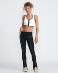 RVCA Womens AREN Split Flare Leggings - Black