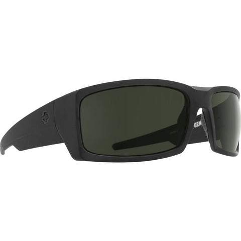 Spy General ANSI Sunglasses  - SOSI Matte Black ANSI RX - Happy Gray Green