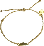 Pura Vida Stone Mountain Gold Charm Bracelet ~ Sahara