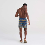 Saxx Mens Betawave 7" Swim Shorts -  Shade Stripe - Multi