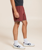 RVCA Mens Yogger Stretch Contrast Shorts 17" - Red Earth