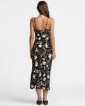 RVCA Womens Aelia Midi Dress - Black Floral