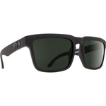 Spy Helm Sunglasses - Soft Matte Black - HD Plus Grey Green