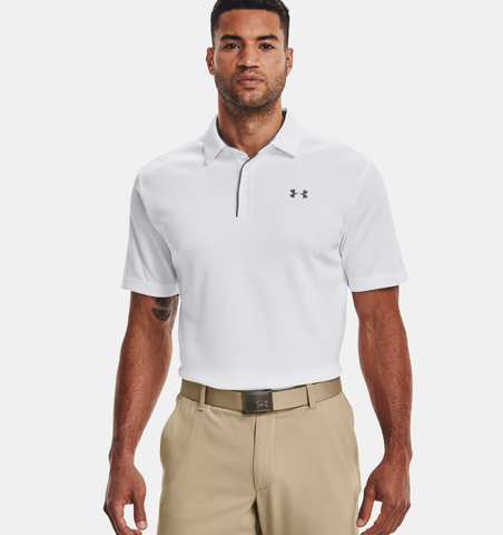 Under Armour Men's UA Tech Polo - White / Graphite - 100